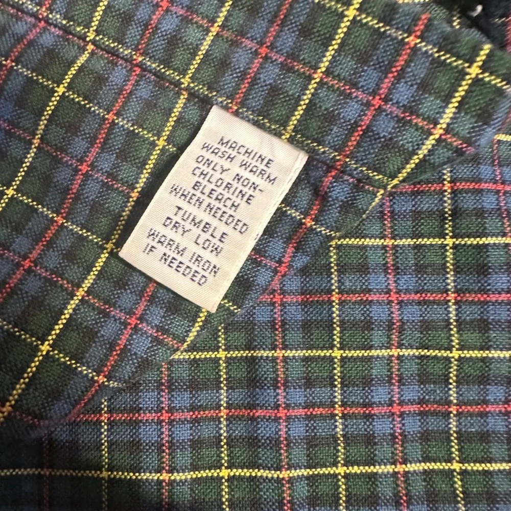 Polo Ralph Lauren‎ Mens Green Plaid Button Down Shirt Long Sleeve Pony Logo XL